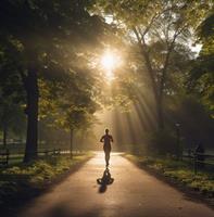  a-women-running-in-a-park