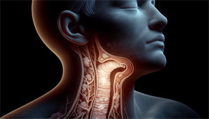 Illustration of obstructive sleep apnea