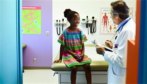 Child having a doctor check-up