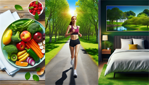 Illustration of healthy lifestyle