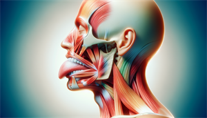 Illustration of tongue and throat muscles