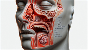 Illustration of nasal obstruction