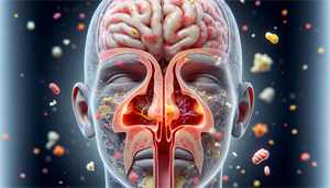 Illustration of allergic rhinitis symptoms