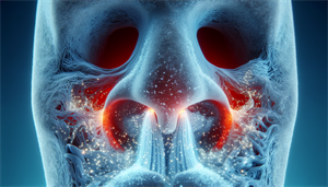 Illustration of nasal passages and airflow