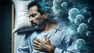 Sleep apnea patient having a restless sleep