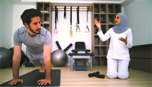 Photo of a person undergoing physical therapy to improve sleep quality and reduce back pain