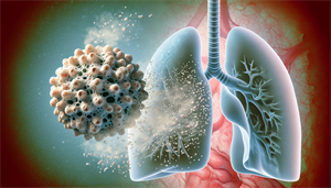 Mold spores releasing microscopic spores