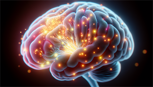 Illustration of brain waves and sleep spindles