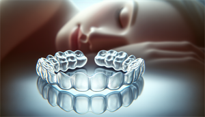 Illustration of customized Invisalign aligners